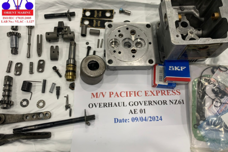 overhaul governor NZ61 for Pacific Express Ship